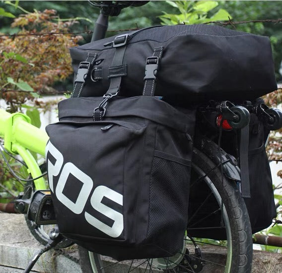 Bolsa para portaequipajes trasero 3 en 1 para bicicleta