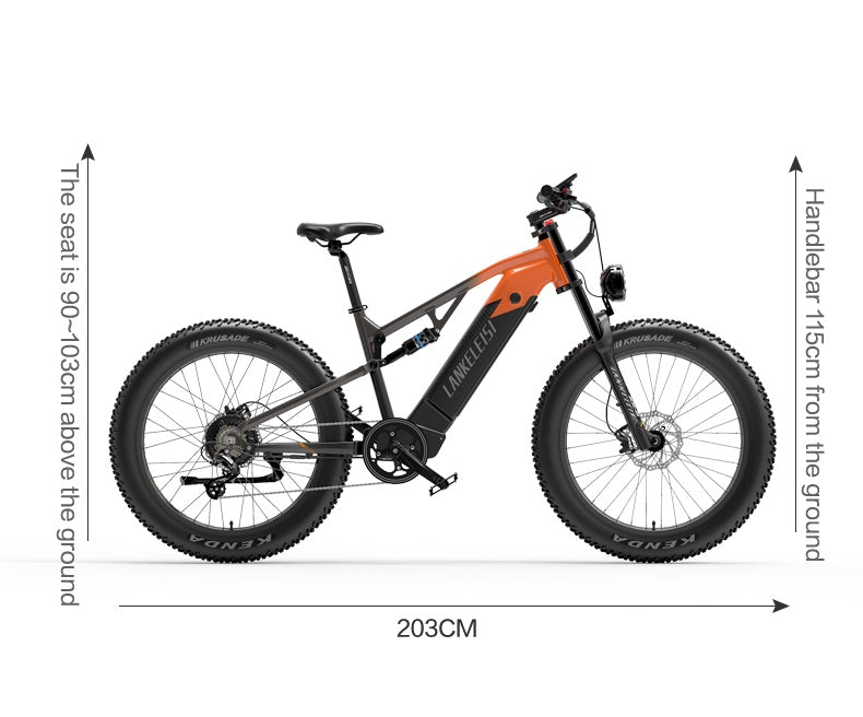 Bicicleta eléctrica todo terreno Dukawey DM530 Plus 1000W