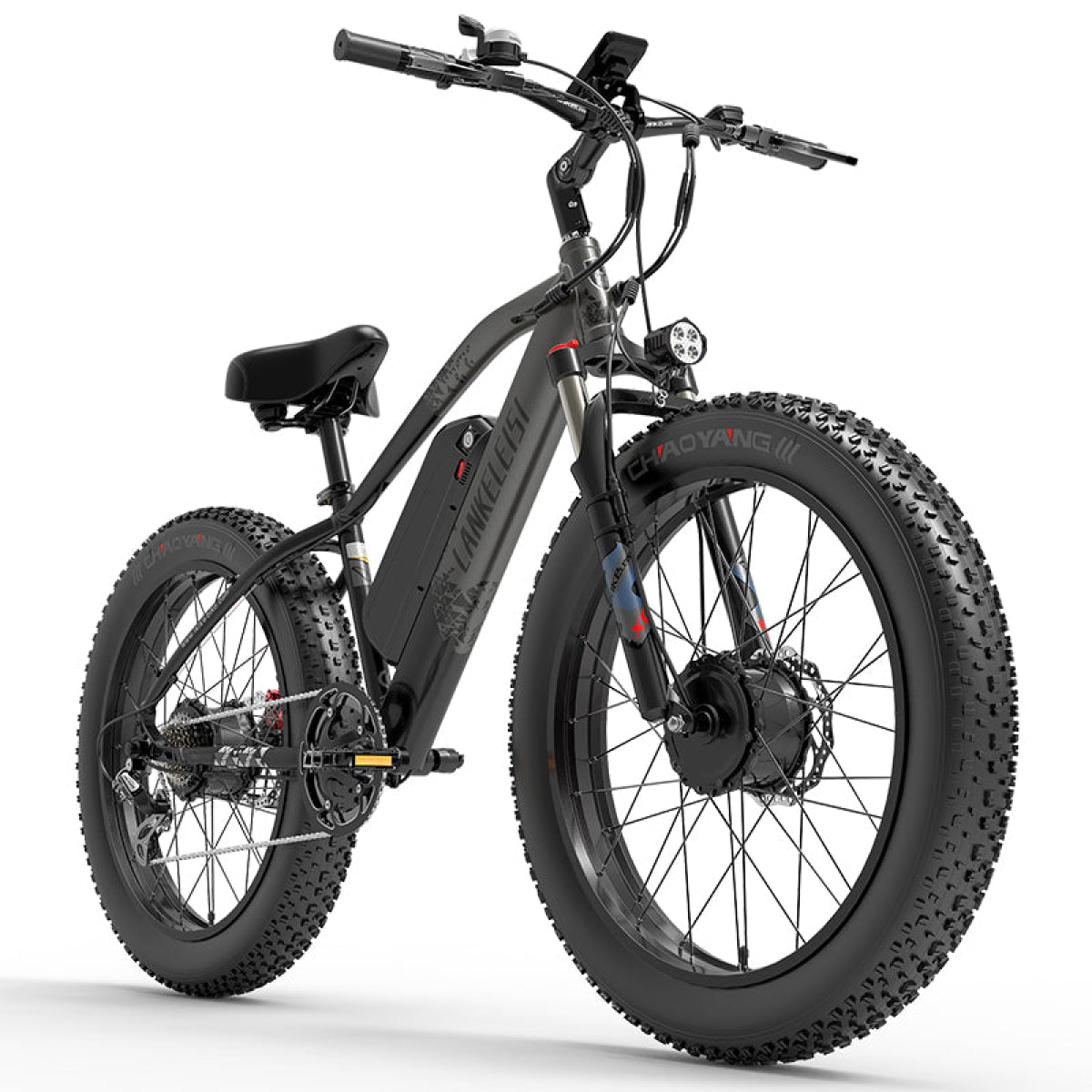 LANKELEISI MG740 PLUS Bicicleta eléctrica todoterreno con motor dual delantero y trasero